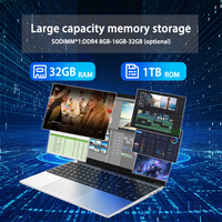 Hot Selling Wholesale Brand New 15.6" IPS LCD 1920x1080 SSD English Keyboard Intel Celeron Laptop with Windows 10/11