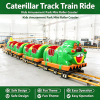 Kids Electric Track Caterpillar Ride CE Certified Outdoor Amusement Park Caterpillar Train for Mall Scenic Spot Carnival