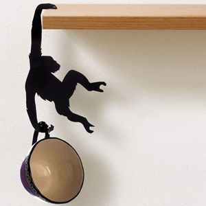 Wooden Monkey <strong>Hook</strong> <strong>for</strong> Kitchen Bag <strong>Key</strong> <strong>for</strong> <strong>Home</strong> Wall <strong>Decoration</strong> Door Shower Clothing Coat Features Adhesive Packaged in Box - Product Image 4