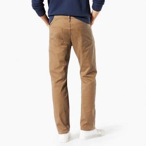 กางเกงขายส่งแบบสั่งทำ กางเกงลำลองผู้ชายสีกากี ผ้าทวิลล์ยืดผสมฝ้าย ทรงเข้ารูป 5 กระเป๋า ทรงตรง สไตล์ชิโน่ - Product Image 2