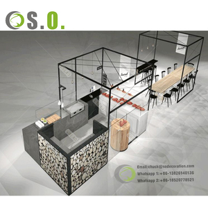 Conception d'intérieur de café de haute qualité, conception 3D, <span class=keywords><strong>boutique</strong></span> de crème glacée intérieure, remorque / kiosque de vente au détail unique pour la restauration rapide - Product Image 6
