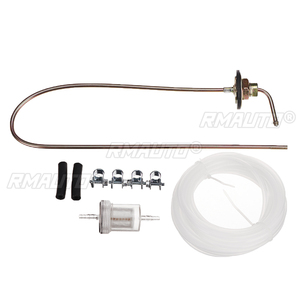 1/2/4 ensembles de tuyau de raccordement de réservoir de carburant de 58 cm + filtre à carburant + tube flexible avec pinces pour chauffage de stationnement diesel à air - Product Image 1