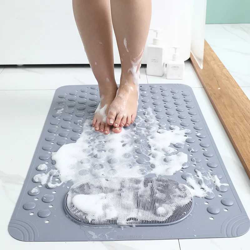 Non Slip Shower Non Slip Bathtub Mats com ventosas de borracha PVC personalizado estilo americano máquina FEITA 3 anos 100 PCS 680g