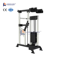 Appareil de musculation professionnel à charges sélectionnables pour les mollets debout, avec empilages de 300 lb