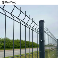 Clôture en métal 3D, sécurité extérieure, autoroute, maison, jardin, ferme, acier galvanisé recouvert de PVC, grillage soudé incurvé, panneaux de clôture 3D