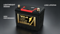 Baterai Mobil Lithium LiFePO4 Bersertifikasi CCA DIN70 VELA CE 12.8V 70Ah, Pengganti untuk Kendaraan Sedan 4WD