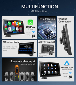 X5305 Car DVD Player 9 ''hd Carplay màn hình di động không dây Carplay xe đài phát thanh Player với GPS BT FM - Product Image 3