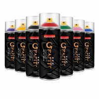 Cat Semprot Grafiti Logo Kustom Harga Pabrik Tahan Cuaca Cat Aerosol Permanen untuk Seni Dinding Perlengkapan Seni Profesional