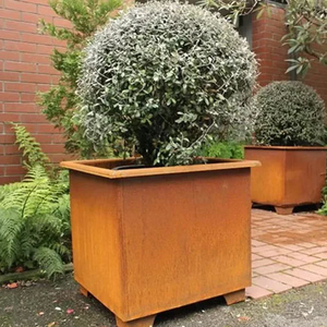 Maceta de Acero Corten con Forma Irregular, Estilo Escultura, para Hogar y Jardín, Ecológica, Uso Interior/Exterior - Product Image 3