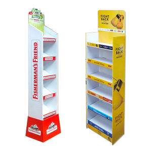 अनुकूलन योग्य फोल्डेबल पुनर्नवीनीकरण आसान असेंबली फ्रीस्टैंडिंग पेपर कार्डबोर्ड डिस्प्ले रैक खुदरा स्टोर खरीदारी के लिए खरीदारी - Product Image 2