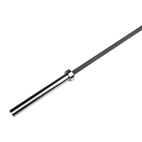 Barre de musculation en acier avec revêtement céramique, poignée antidérapante multicolore pour la musculation, la remise en forme et l'entraînement en salle de sport