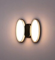Lampe d'extérieur en polycarbonate LED pour escalier, balcon, mur extérieur, IP65, étanche, en aluminium, pour cour, blanc chaud, garantie de 2 ans