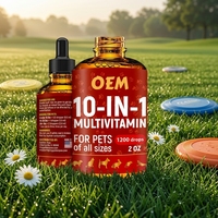 Gouttes multivitaminées pour Furets, Lapins, Hamsters 2oz Formule complète 10-en-1 pour Cochons d'Inde : Aide à la digestion, à la santé de la peau et du pelage