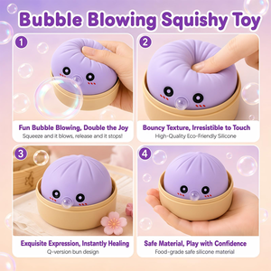 Juguete Antiestrés de Peluche con Forma de Bollo al Vapor, Suave, Elástico, No Pegajoso, Realista, Tipo Comida, para Descomprimir, Hecho en Zhejiang - Product Image 4