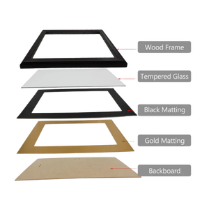 Chất lượng cao trắng đen Burgundy 8.5x11 giấy chứng nhận tốt nghiệp khung A4 bằng tốt nghiệp khung - Product Image 5