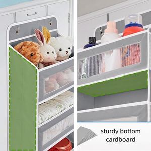 Sacs de rangement en tissu pliables sur mesure à 5 couches, capacité 48L, organisateur de placard multifonctionnel à suspendre à la porte pour chambre à coucher - Product Image 3
