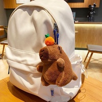Vente en gros Capybara en peluche de coton PP personnalisé créatif Jouet en peluche crachant des bulles Pendentif Porte-clés Décoration Jouets