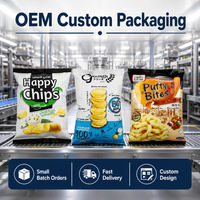 Sachet d'emballage personnalisé en BOPP pour chips croustillantes et chips de banane