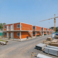 Maisons conteneurs plates de 20 pieds certifiées CE, construction modulaire à assemblage rapide pour bureau et dortoir de chantier