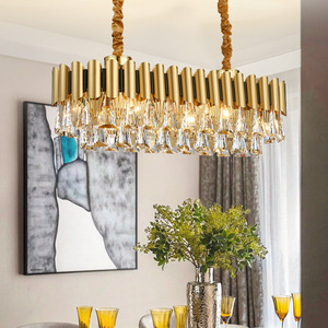 Lámpara Colgante Dorada de Acero Inoxidable con Pantalla de Cristal, LED E26, 3500K, Blanco Cálido, Regulable, Altura Ajustable, CRI 90 - Product Image 5