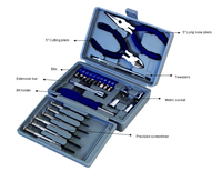 26 pièces Offre Spéciale promotion mini main ensemble d'outils de réparation à domicile avec trousse à outils en plastique