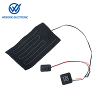 Commutateur de contrôle de température USB 5V avec motif de bouton de coussin chauffant pour la domotique-Coussin de dos d'oreiller chauffant