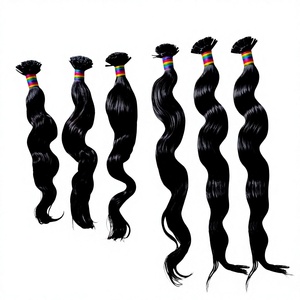 Extensiones de Cabello 100% Remy Indio con Punta K, Cabello Humano Virgen 12A de Primera Calidad, de un Solo Donante, Liso Natural, Ondulado, Súper Doble Trama - Product Image 2