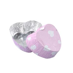 Tasses de cuisson rondes et <span class=keywords><strong>en</strong></span> forme de coeur personnaliser gâteau au chocolat coloré feuille d'aluminium emballage alimentaire moules de cuisson <span class=keywords><strong>en</strong></span> <span class=keywords><strong>Silicone</strong></span> bol accepter - Product Image 5