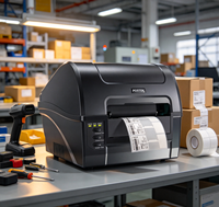 Imprimante d'étiquettes industrielles C168, thermique/par transfert thermique, 203dpi/300dpi, en stock pour l'impression express en entrepôt, au bureau et sur ordinateur de bureau