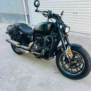 Motocyclettes d'occasion <span class=keywords><strong>Qianjiang</strong></span> Shan 350 Vintage, motocyclette chinoise d'occasion à essence, 350cc, motocyclette de croisière - Product Image 4