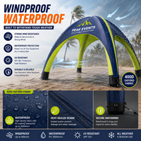 Carpa Inflable Impermeable CATC con Logotipo Personalizado, Toldo Resistente para Todoterreno 4x4, Exhibición de Expedición por el Desierto