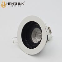 Plafonnier encastré LED mat réglable avec support pour ampoules GU10 MR16