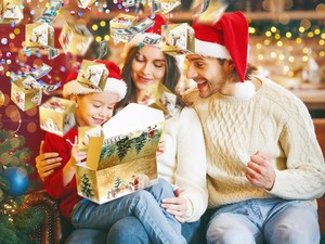 <span class=keywords><strong>Caja</strong></span> <span class=keywords><strong>de</strong></span> Regalo Sorpresa <span class=keywords><strong>de</strong></span> Navidad con Dinero Explosivo, Sobre Rojo Plegable Único con Confeti para Dinero en Efectivo - Product Image 3