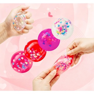 Pelota de Juguete Blanda de Gelatina EVA Multicolor de 6cm para Navidad, de Rebote Lento, Alivio del Estrés, para Niños y Niñas, para Calcetín de Navidad - Product Image 4