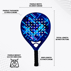 <span class=keywords><strong>Raquette</strong></span> de paddle-tennis en fibre de carbone diamantée, design personnalisé professionnel Qingyu Sport, avec filet en polyester et logo personnalisé - Product Image 6