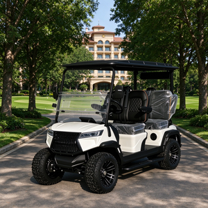 Voiturette de golf électrique 4 places avec écran étanche, haut-parleurs et couleur personnalisée - Product Image 1