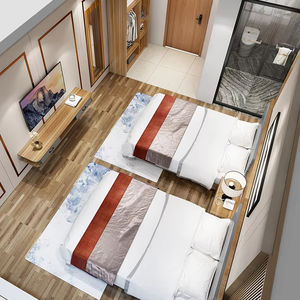 आधुनिक होटल फर्नीचर फैक्टरी 3 स्टार लकड़ी के वाणिज्यिक होटल किंग बेडरूम सेट फर्नीचर निर्माता - Product Image 3