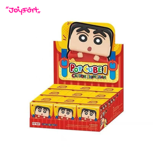 POPMART Crayon Shinchan <span class=keywords><strong>POP</strong></span> CUBE Serie 1 2 3 Figuras de Caja Sorpresa, Juguetes Coleccionables, Adornos de Escritorio, Regalo - Product Image 1