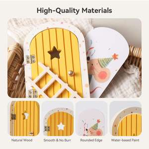 Juguetes de madera nórdicos de elfos para decoración transfronteriza, juguetes educativos de madera, adornos, juguetes para niños - Product Image 3