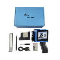 Imprimante d'étiquettes à jet d'encre portable Yaomatec 12,7 mm, encre à séchage rapide, alimentée par batterie, pour le codage de la date/du lot/du logo sur les bouteilles en plastique