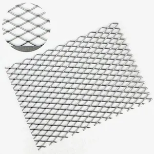 Heavy duty 4mm low carbon steel silver expanded sheet metal