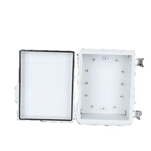 Instrument Enclosure Electronic Weatherproof Plastic Enclosures PC Plastic Waterproof Hinged With Stainless Steel Clasp