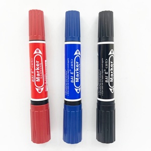 Venta al por Mayor de Marcadores Permanentes Metálicos de Doble Punta, Negros, Azules y Rojos, a Base de Aceite - Product Image 5