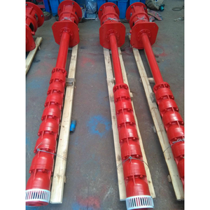 Pompe centrifuge submersible verticale à haut débit en acier inoxydable pour l'irrigation agricole, à longue tige pour puits profonds - Product Image 3