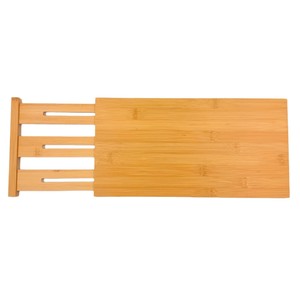 Bamboo Telescopic <b>Drawer</b> Divider Adjustable Storage Shelf Rectangular Clothing Organizer - Product Image 1