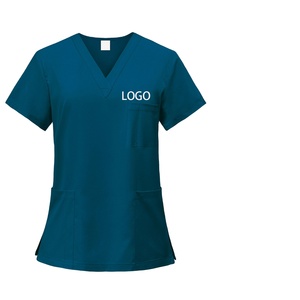 2026 Ensembles de pantalons de travail bleu sarcelle personnalisables avec logo pour femmes, uniformes d'hôpital, tenues d'infirmière pour hommes - Product Image 1