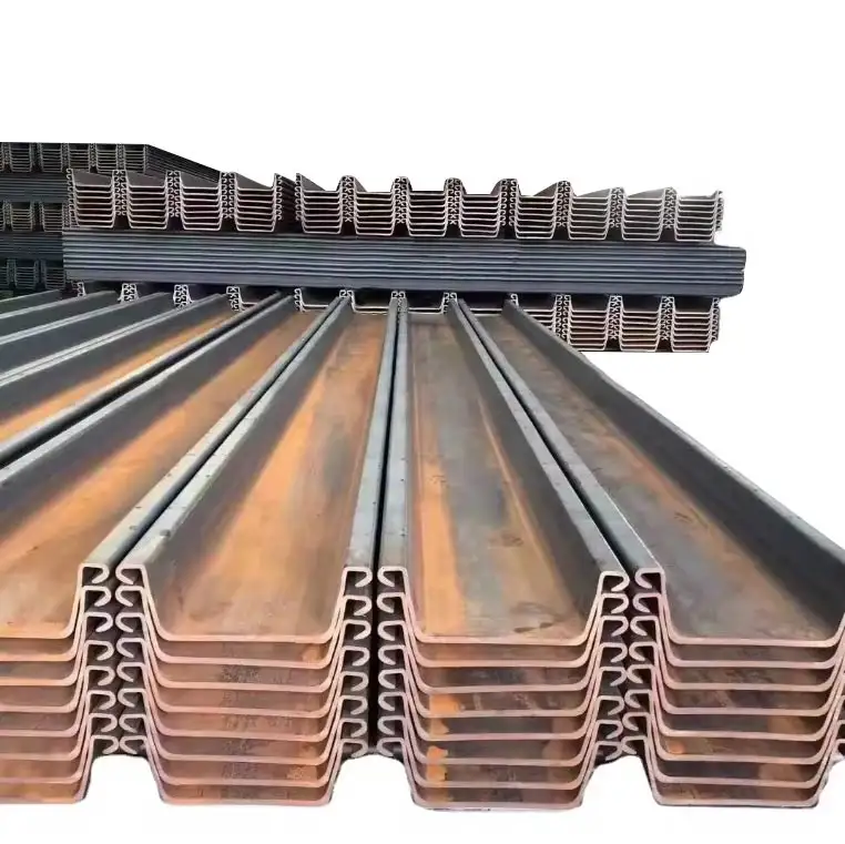 Cold formed SY295 SY390 U shape carbon steel sheet pile type 2 type 3 u type steel sheet pile