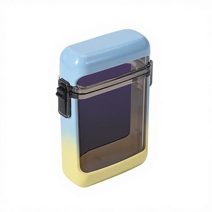Estuche <span class=keywords><strong>Transparente</strong></span> para Cigarrillos de Tungsteno (Paquete de 20) con Encendedor Integrado, Batería Incluida, Sellado, Impermeable, a Prueba de Humedad, Portátil y Moderno - Product Image 1