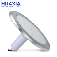 Lampu Kolam Renang LED Bawah Air Huaxia 1.5 inci IP68 Plastik Stainless Steel 18W RGB Remote Slim Flat Liner