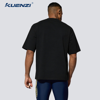 T-shirts pour hommes Kuenzi RTS avec logo personnalisé, coupe classique, 100% coton, 260 GSM, poids lourd, doux, respirant, blanc, taille plus, col rond